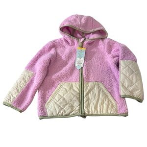 Cat & Jack Purple Sherpa Zip Up Hoodie 4T